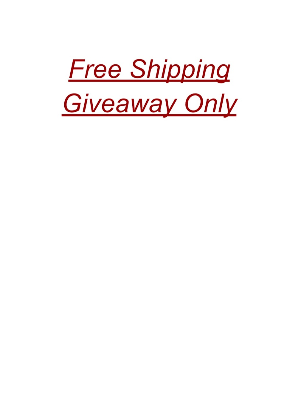 For giveaway during the lives
